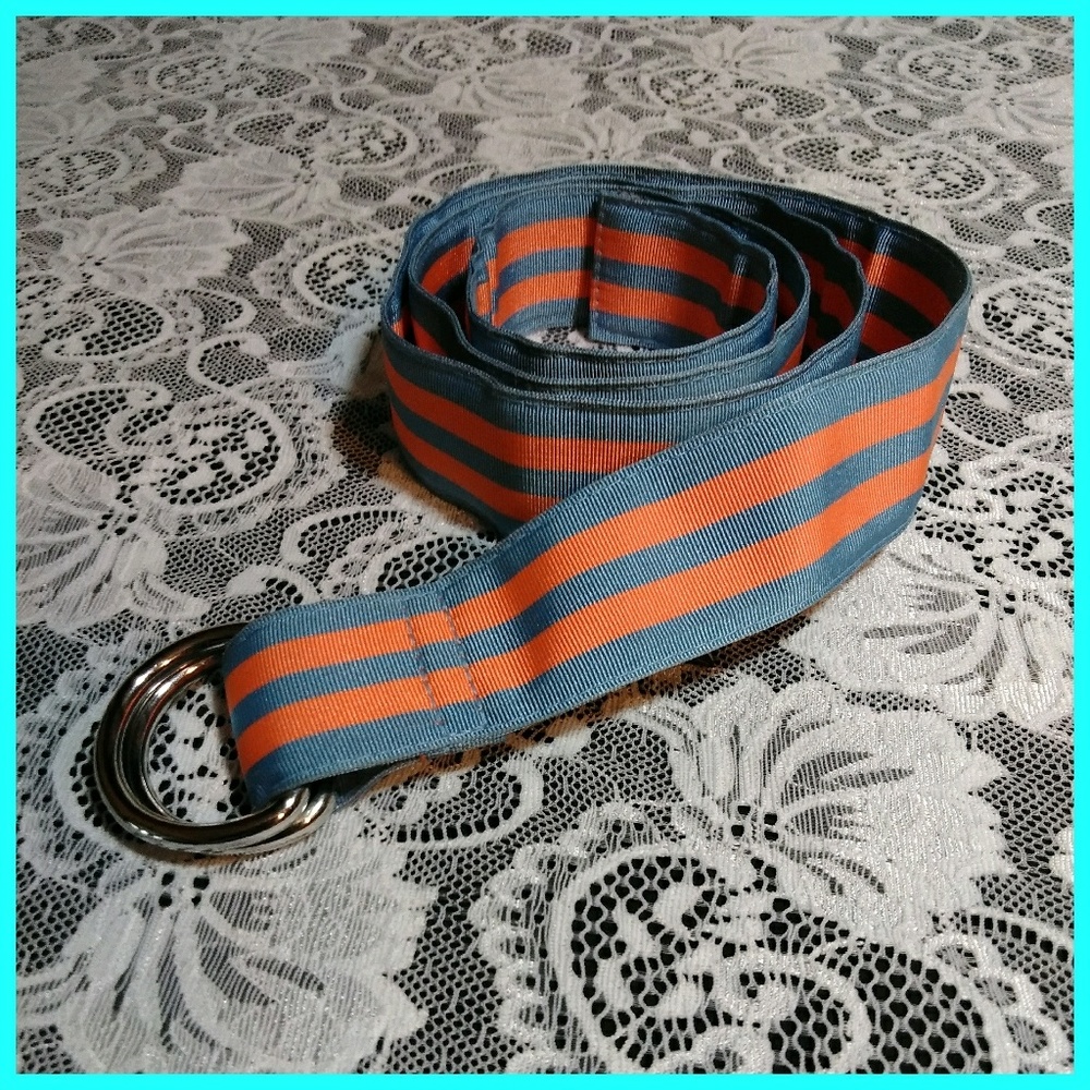 Vineyard Vines Orange and Blue Belt